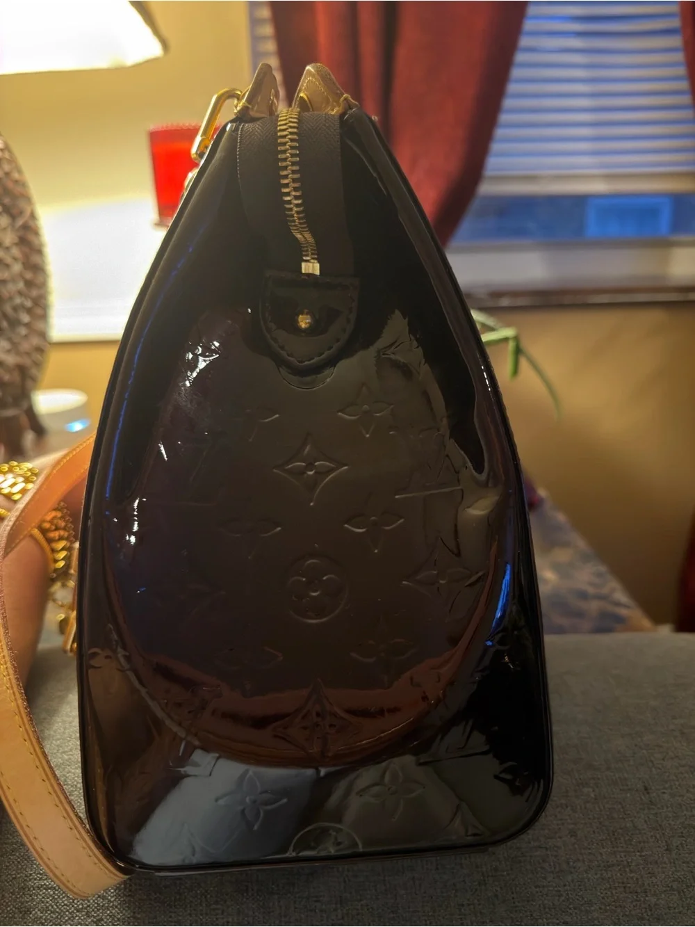 Louis Vuitton Burgundy Vernis Brea bag Charms not included